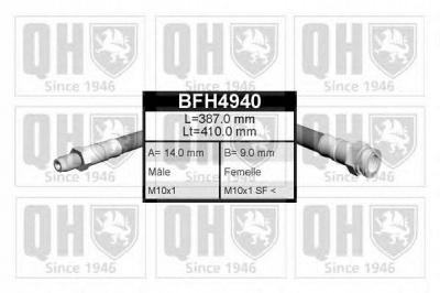QUINTON HAZELL bfh4940 -  Тормозной шланг